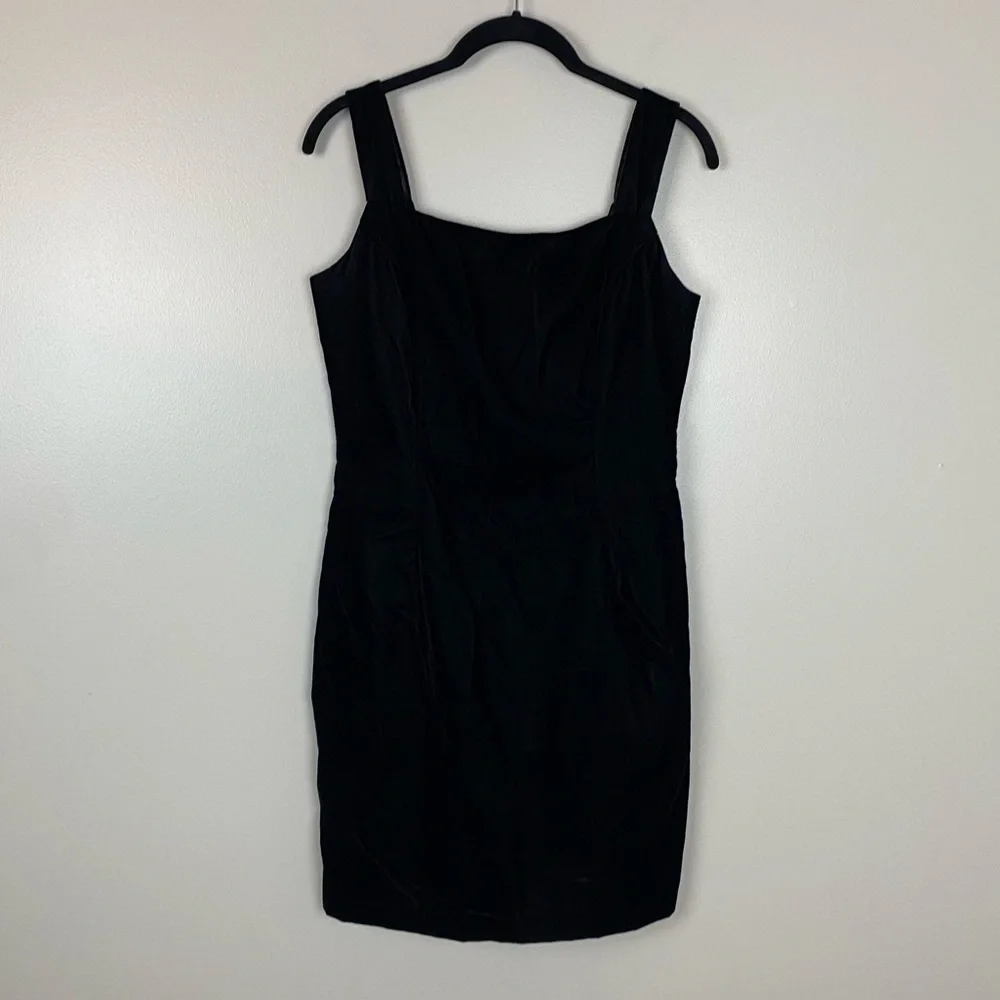 Scott McClintock velvet cocktail black dress Y2K 90’s sexy chic size 10
